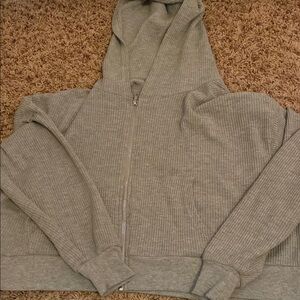 Men's Gray Hooded Sweater